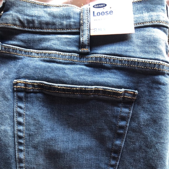 old navy loose built in flex jeans
